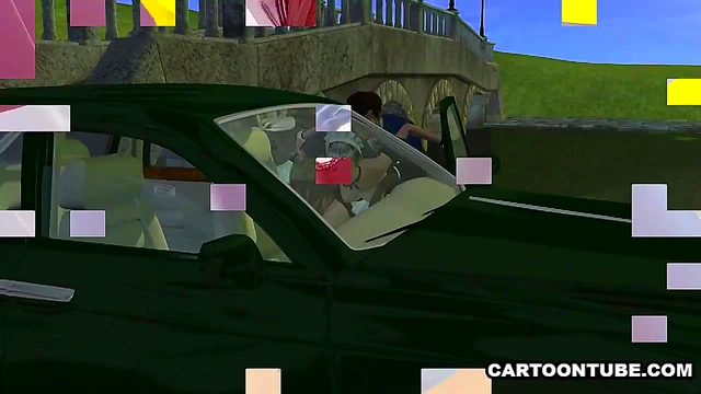 Busty 3D cartoon maid getting fingered and fucked