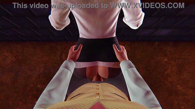 Spying on how Elizabeth gets fucked l 3D porno game