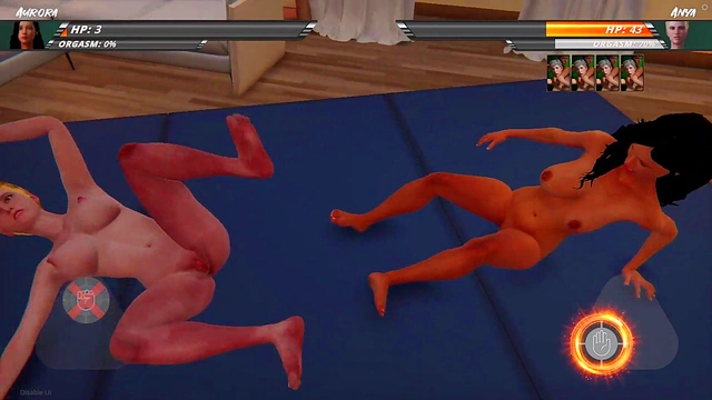 Aurora vs. Anya (Naked Fighter 3D)