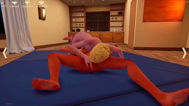 Aurora vs. Anya (Naked Fighter 3D)