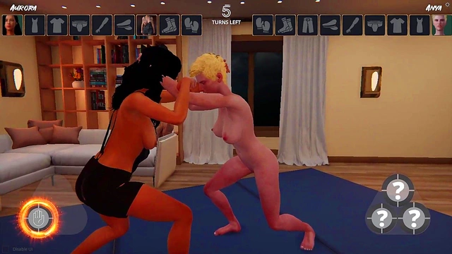 Aurora vs. Anya (Naked Fighter 3D)