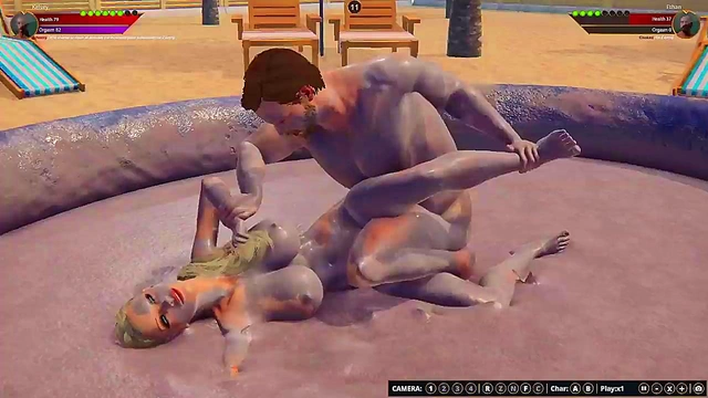 Ethan vs Kelsey (Naked Fighter 3D)