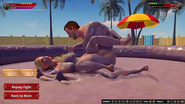 Ethan vs Kelsey (Naked Fighter 3D)