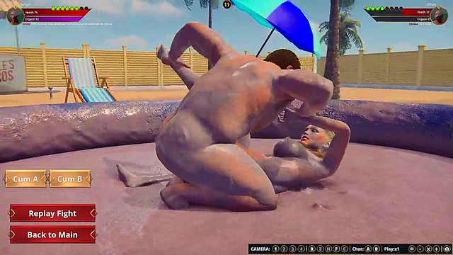 Ethan vs Kelsey (Naked Fighter 3D)