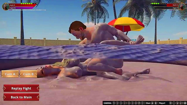 Ethan vs Kelsey (Naked Fighter 3D)