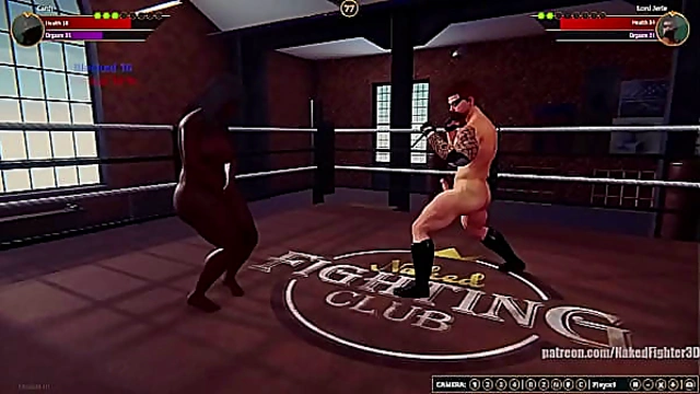 Cardi VS Lord Jerle(Naked Fighter 3D)