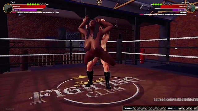 Cardi VS Lord Jerle(Naked Fighter 3D)