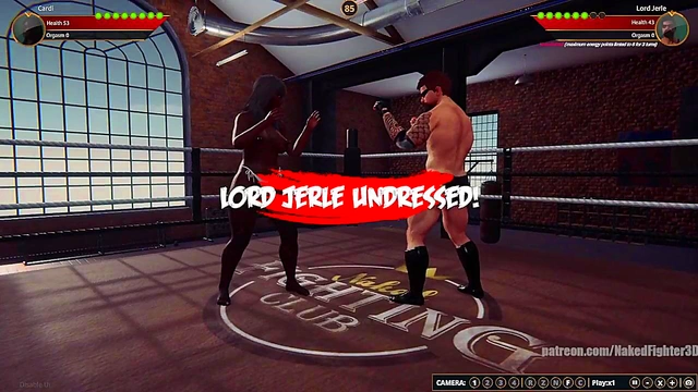 Cardi VS Lord Jerle(Naked Fighter 3D)