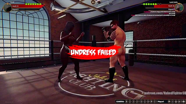Cardi VS Lord Jerle(Naked Fighter 3D)