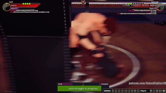 Cardi VS Lord Jerle(Naked Fighter 3D)