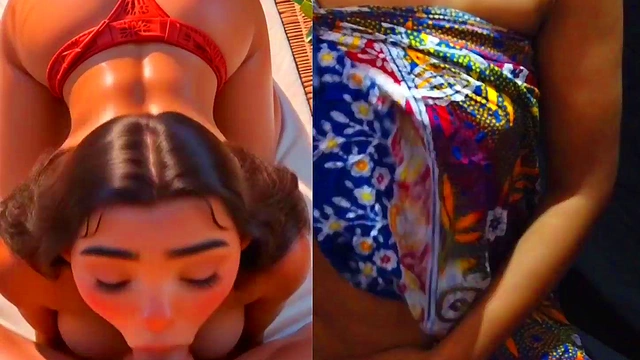 Moana Sex(3D)-Masturbation with Ai