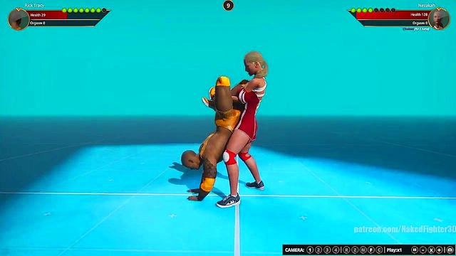 Rick Tracy VS Nezakah (Naked Fighter 3D)