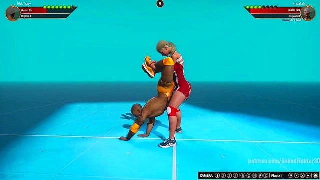 Rick Tracy VS Nezakah (Naked Fighter 3D)