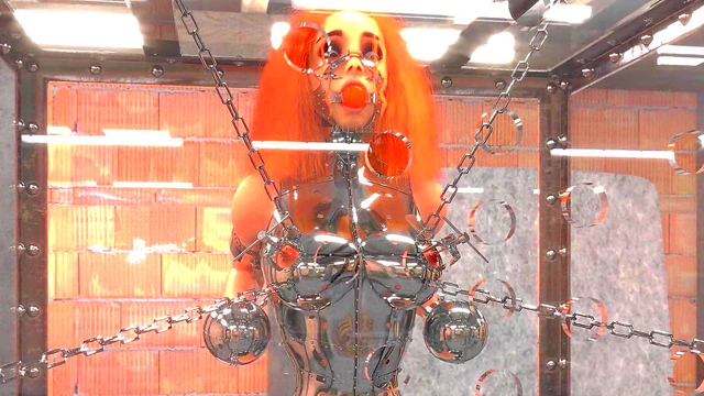 Metal Bondage Fetish 3D Compilation