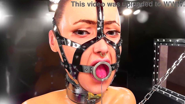 Metal Bondage Fetish 3D Compilation