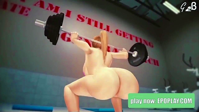 Nude at The Gym (3d)