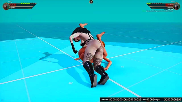 Ginny vs Draka (Naked Fighter 3D)