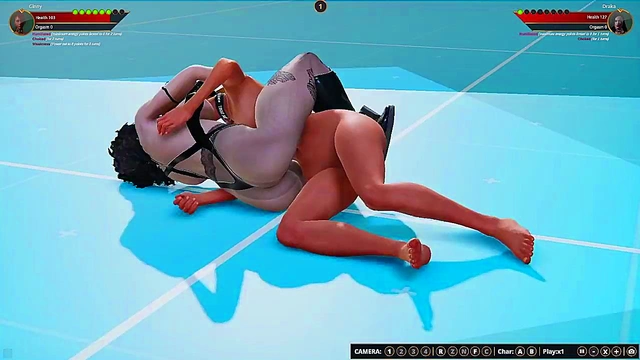 Ginny vs Draka (Naked Fighter 3D)