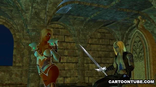 Stunning 3D cartoon ebony elf babe getting fucked