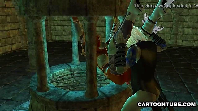 Stunning 3D cartoon ebony elf babe getting fucked