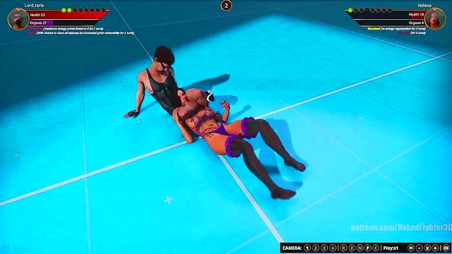 Lord Jerle VS Helena (Naked Fighter 3D)