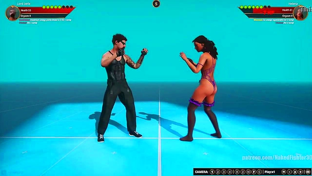 Lord Jerle VS Helena (Naked Fighter 3D)