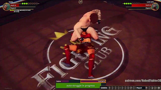 Sedna VS Lord Jerle (Naked Fighter 3D)