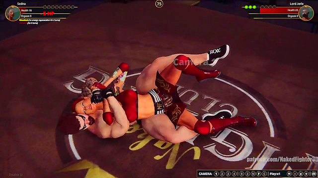 Sedna VS Lord Jerle (Naked Fighter 3D)