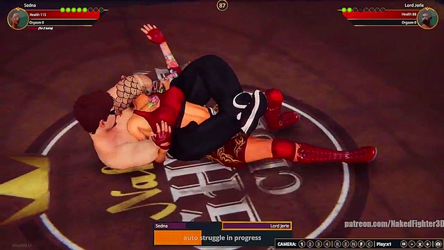 Sedna VS Lord Jerle (Naked Fighter 3D)