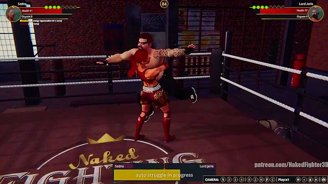 Sedna VS Lord Jerle (Naked Fighter 3D)