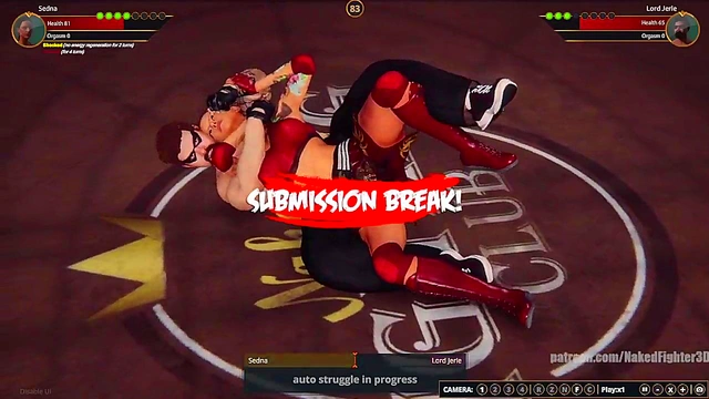 Sedna VS Lord Jerle (Naked Fighter 3D)