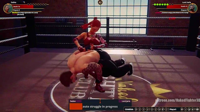 Sedna VS Lord Jerle (Naked Fighter 3D)