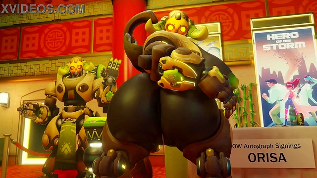 Big 3d overwatch orisa compilation