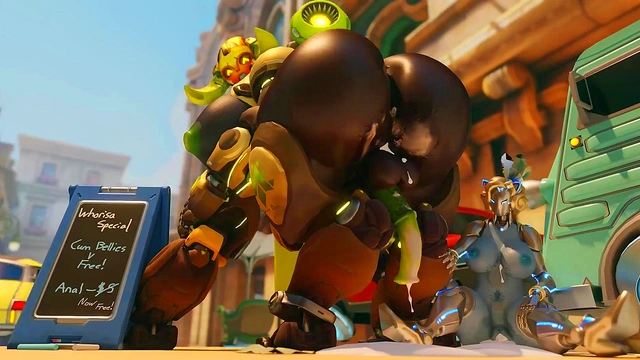 Big 3d overwatch orisa compilation