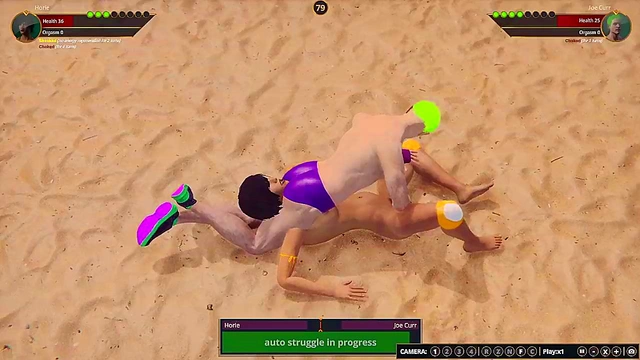 Horie VS Joe Curr (Naked Fighter 3D)