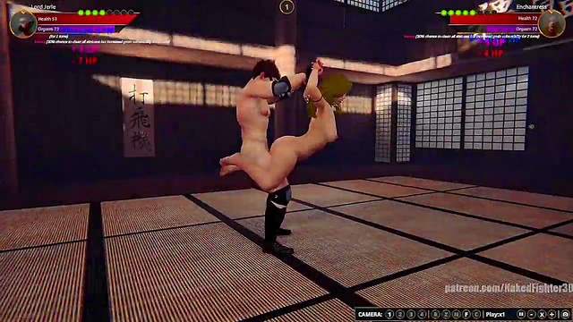 Lord Jerle VS Enchantress (Naked Fighter 3D)