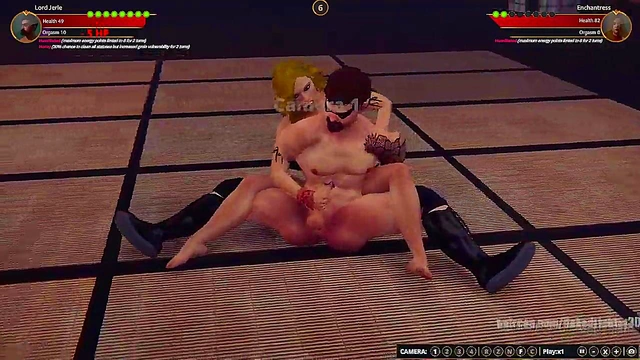 Lord Jerle VS Enchantress (Naked Fighter 3D)