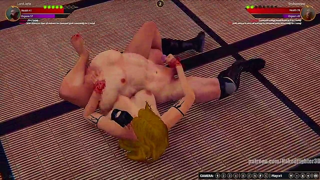 Lord Jerle VS Enchantress (Naked Fighter 3D)