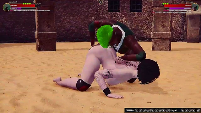 Lacey Punk VS Luna (Naked Fighter 3D)