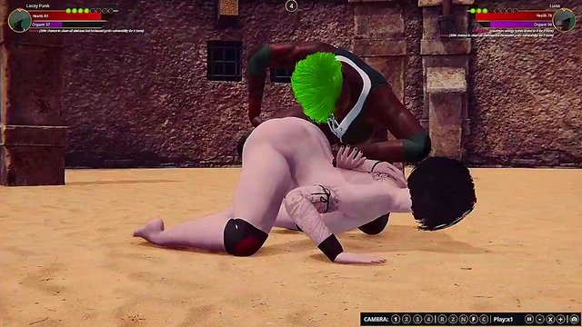 Lacey Punk VS Luna (Naked Fighter 3D)