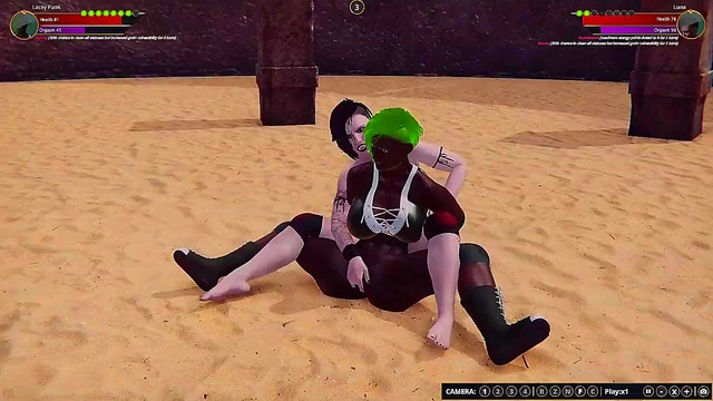 Lacey Punk VS Luna (Naked Fighter 3D)