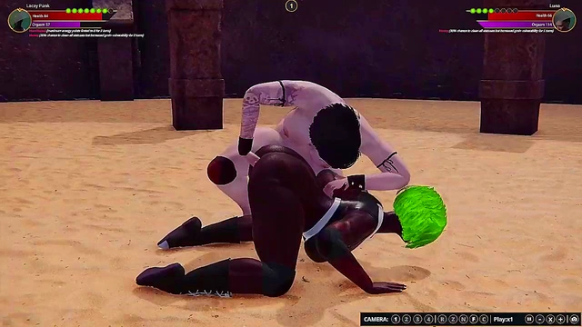 Lacey Punk VS Luna (Naked Fighter 3D)