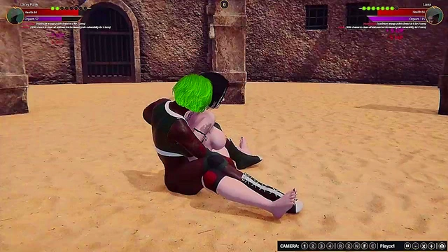 Lacey Punk VS Luna (Naked Fighter 3D)