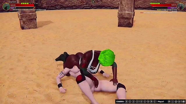 Lacey Punk VS Luna (Naked Fighter 3D)