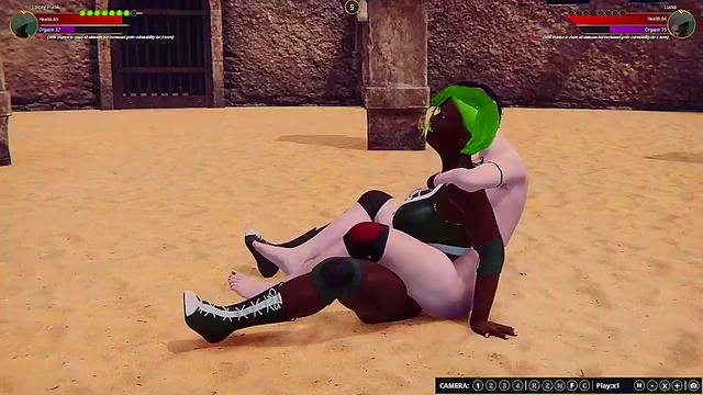 Lacey Punk VS Luna (Naked Fighter 3D)