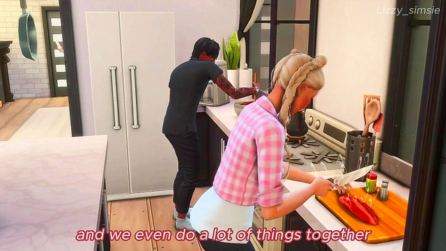 Horny stepsister masturbates for stepbrother - sims 4 - 3D animation