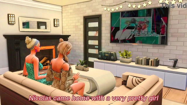 Horny stepsister masturbates for stepbrother - sims 4 - 3D animation