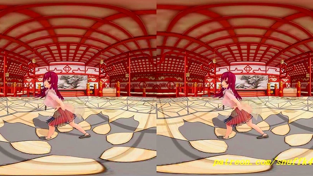 vr180 mmd marine dance 3d hololive