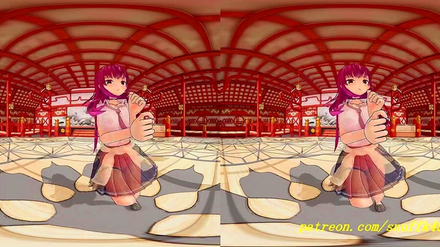 vr180 mmd marine dance 3d hololive