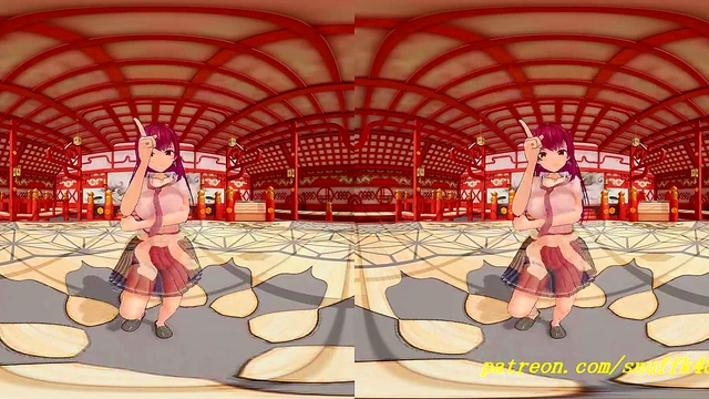 vr180 mmd marine dance 3d hololive